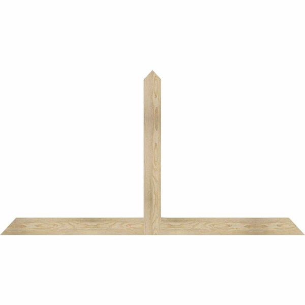 Ekena Millwork Portland Rough Sawn Timber Gable Bracket, Douglas Fir, 72"W x 39"H x 2"D x 4"F, 13/12 Pitch GBW072X39X0204POR00RDF - main